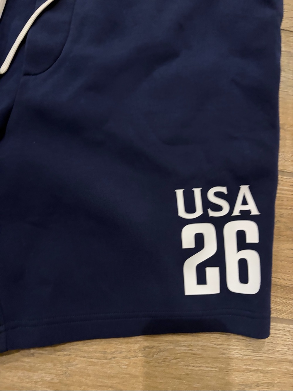 Polo Ralph Lauren USA 26 navy blue shorts with white size XL - Picture 3 of 5